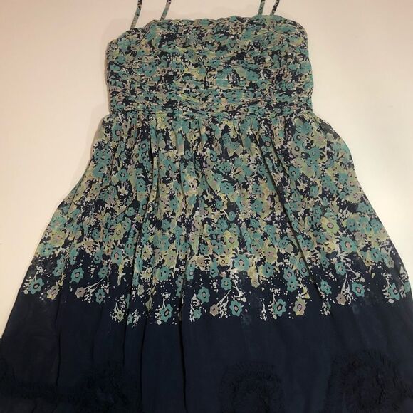 Lauren Conrad Spaghetti Strap Dress Ruffles at Hem - Picture 2 of 15